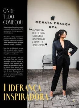Reportagem "Liderança inspiradora" sobre Renata França e o SPA Renata França